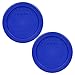 Pyrex 7202-PC 1 Cup Cadet Blue Plastic Replacement Lids - 2 Pack
