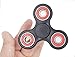 KAMSOL Dirt resistant EDC Tri-Spinner Fidget Toy Smooth Surface Finish Ultra Durable Handspinner Black+Red