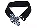 E-Clover Fashion Floral Rhinestone Buckle Women's Elastic Waist Cinch Belt for Dress (Black)