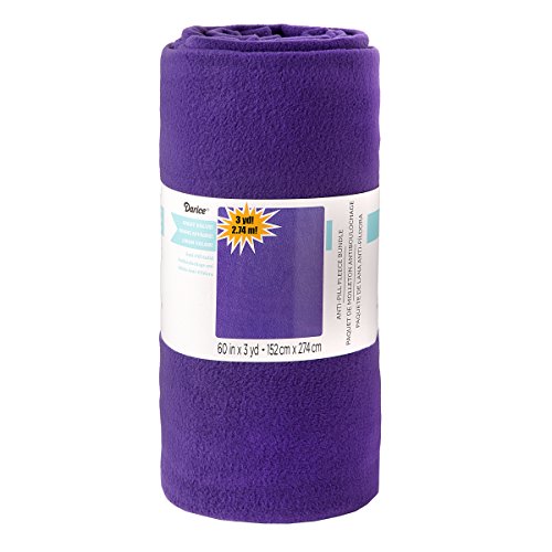 Darice Royal Purple AntiPill Fleece Fabric Roll Home & Kitchen