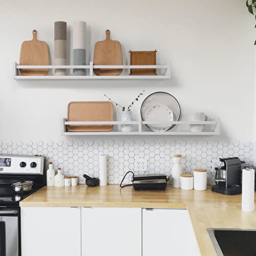 Austin yan White Nursery Bookshelves Wall Mounted, 32inch ,Wood