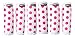 DOTS! Pink (Quantity 6) Luggage Locators / Handle Grips / Luggage Grips (Pink)
