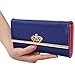 Jastore Lady Women Crown Clutch Leather Long Wallet Card Holder Purse