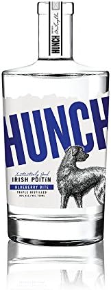 Hunch Irish Poitin Blueberry Spirits, 70 cl