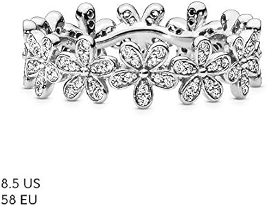 Pandora Damen Ring Glanzvolles Ganseblumchen Band 925 Silber Zirkonia Weiss Gr 58 18 5 190934cz 58 Buy Online At Best Price In Uae Amazon Ae