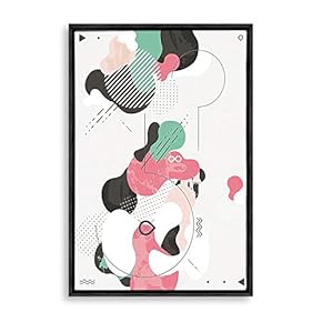 Framed Nordic Style Home Artwork for Living Room Bedroom