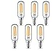 LEKE E12 LED Bulb 40w Candelabra Light Bulb Dimmable T6 LED Bulb 2700K 400lm 4w E12 Edison Bulb 6 Pack