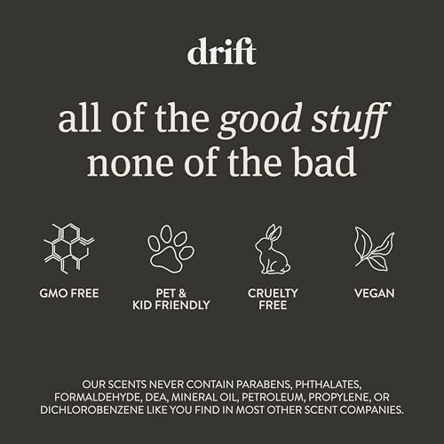 Drift Car Air Freshener - The Original Wood Air Freshener - Car Odor Eliminator - Long Lasting Scent - Auto Accessories - Metal Clip - Essential Oils - Clean Ingredients - Amber Scent Starter Kit