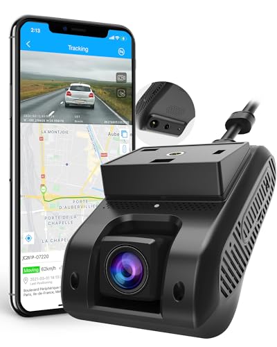 ADAS Dashcam Car Camera WiFi 4G Front and Interior, Remote Monitor, Live Video, Dual Dash Camera for Car 1080P with GPS, G-Sensor, Fuel Cut, SOS Key – JC261P