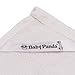 Baby Panda Naturally Organic Bamboo Baby Washcloth (White)