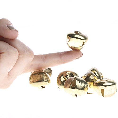 Package of 48 Gold Jingle Bells- 1 inch in Diameter