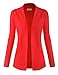 BIADANI Women Classic Soft Long Sleeve Open Front Cardigan Sweater Coral 3X-Large