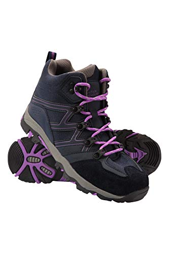 Mountain Warehouse Oscar Kids Hiking Boots - for Girls & Boys Dark Purple Kids Shoe Size 13 US