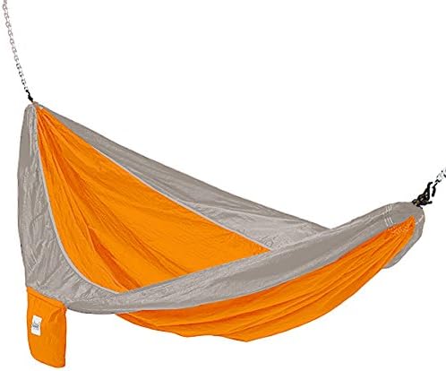 Hammaka Parachute Silk Hammock Orange/Grey