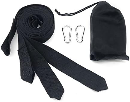 Hammock Straps by Wandeful (Set of 2), 1100 LBS+ Heavy Duty, Each strap 10ft long, total 20ft, Lightweight, Nylon material, Easy Setup, With 2 Steel Carabiners, With Stuff Sack, Fit all Hammocks