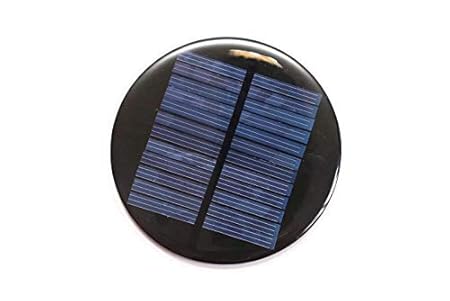 Pack of 2 /Solar for DIY / Solar Panel 6v-80mah / Solar Panel in Circle Shape/ Mini Solar panel/80- mm in Diameter /