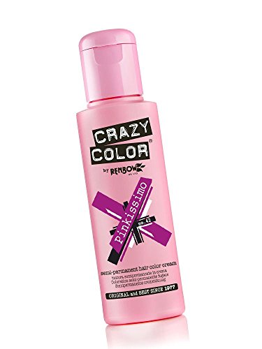 Crazy Color Semi Permanent Hair Colour Dyes by Renbow 100ml Pinkissimo 42