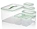 Chef's Star 14 Piece Stackable, Microwavable Food Storage Containers with Leak-proof Locking Lids—PBA Free| 1 x 7L (237 oz.), 2 x 1.4L (48 oz.), 4 x 300ml (10 0z) …
