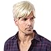 Blonde Short Wigs for Men Halloween Wig Trump Wig Man Male Blonde Wig