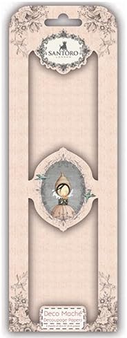 Santoro Mirabelle Deco Mache Paper - Pursuit of Happiness 1 - Pink Repeat