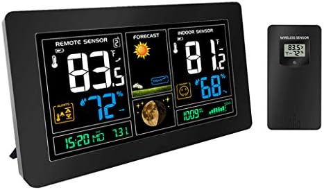 目覚まし時計 重い眠り寝室の机の時計 デジタルディスプレイ スヌーズ 大人 温度 湿度 天気