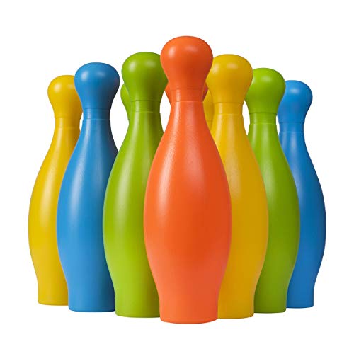 Go Play Soft Bowling Set for Kids - 12-Piece Game with Colorful Numbered Pins - Flexible Toy for Indoor or Outdoor - Thumbnail 5