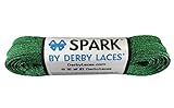 Derby Laces Green SPARK Shoelace for Shoes, Skates, Boots, Roller Derby, Hockey and Ice Skates (72 Inch / 183 cm)