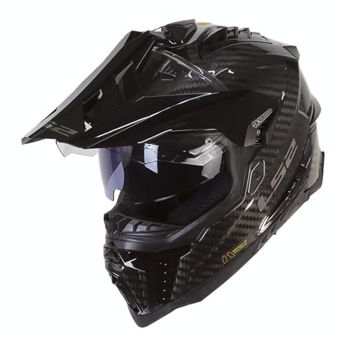 LS2, Explorer Carbon Gloss Carbon Motocross Helmet S
