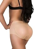 8 Of Hearts Women's Shaper Panty with Sillicone Butt Pads Booty Padded Panty