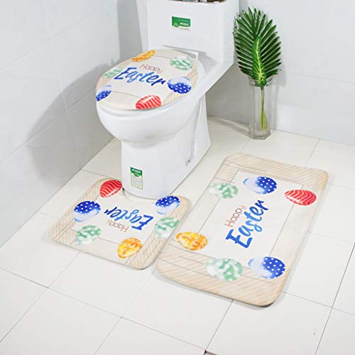 image for MatureGirl Bathroom Rug Mat - Bath Mat Carpet - Easter Pattern Soft Ca