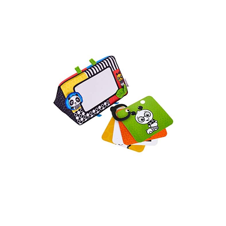 Baby Einstein Flip For Art High Contrast Floor Activity Mirror with Take Along Cards, Tummy Time Play, Newborn+