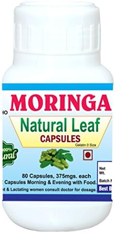 American Moringa Natural Leaf Capsules - 80 Capsules
