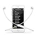 Bluetooth Headphones, Wireless Headset In-Ear Earbuds Sports Sweatproof Earphones For apple iphone 7, 6s, 6 series (White)