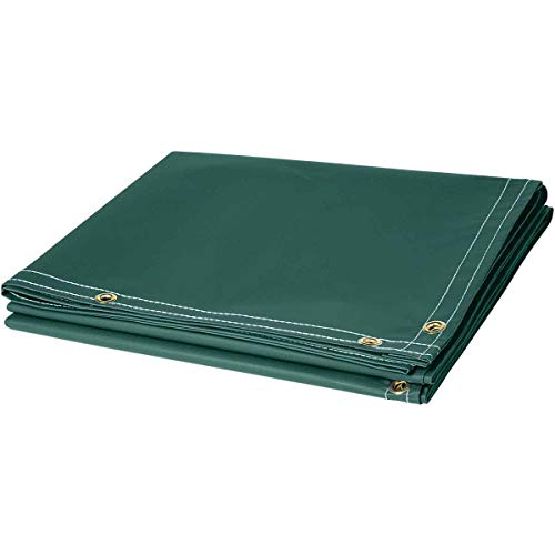 Steiner 326-6X8 13-Ounce Flame Retardant Opaque Vinyl Laminated Polyester Welding Curtain, Green, 6' x 8'