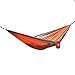 OuterEQ Portable Parachute Nylon Fabric Travel Camping Hammock Grey & Orange