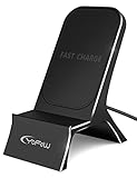 iPhone X Wireless Charger, YoFeW Qi Wireless Charging Pad, 10W Aluminum Fast Wireless Charging Stand for Samsung Galaxy S9/S9 Plus Note 8/S8/S8 Plus/S7,5W Standard Charge for iPhone X iPhone 8/8