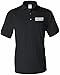 Peerless Security Silkscreen Front & Back Black Sport Polo (X-large)