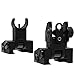 SOUFORCE Flip Up BUIS Picatinny Rail Mounted Backup Iron Sights for Rifle Includes Front Sight Adjustment Tool for Picatinny Rail and Weaver Rail