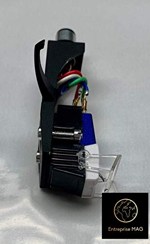 Cartridge and Stylus, needle and Black Headshell with mounting bolts for Technics SL-1200, SL-1210, SL-1600, SL-1610, SL-1700, SL-235, SL-23A, SL-B2, SL-B202, SL-B205, SL-B3 - Thumbnail 3