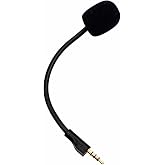 NewTH Replacement Game Mic for Steelseries Arctis 1 Headphones Detachable Microphone Boom for Gaming Headsets PS4 Pro PS5 Xbox One X Computer PC Mac 3.5mm Jack Noise Cancelling