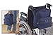 Wheelchair Backpack Bag - Zippered Pockets Accessory Keep Essentials Handy by CCV Inc.