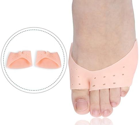 Half Toe Sleeve Metatarsal Pads,Pain Relief Bunion Pads,Forefoot Cushioning,Prevent Calluses and Blisters - 1 Pair