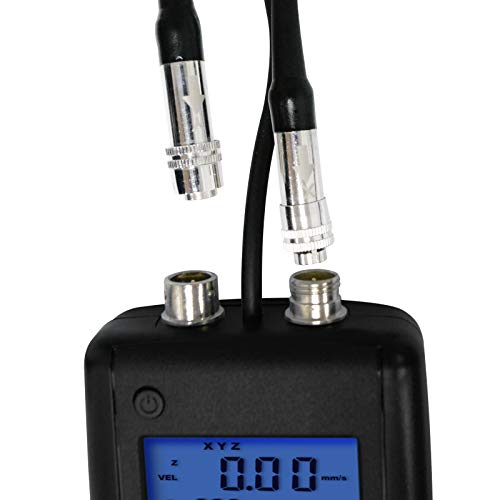 Digital Vibration Meter Piezoelectric Sensor 10Hz~10kHz Frequency, Acceleration Displacement Measurement Gauge for Analyzing The Imbalance and Deflecting of Moving Machinery - Thumbnail 5