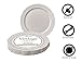 Silver Spoons Disposable Dinnerware Set|Vintage Collection, 10 Servings, Cream