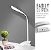 QIAYA Reading Light Lamp [TOUCH DIMMABLE] -USB Rechargeable Battery Clip LED Table Lamp For Books Bedside, Kids Best Portable Desk Study Lamp