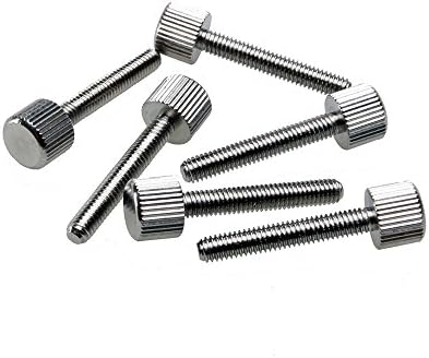 M5x10mm Knurled Screws,Thumb Screws,Stainless Steel,Metric,8 Pieces