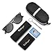 Dollger Polarized Sunglasses for Men Women Brand Designer Retro Classic Trendy 80s Black Sunglasses for Driving, 52