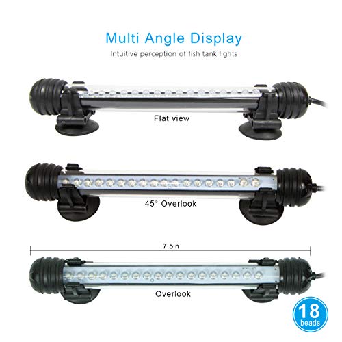 1 Mingdak+Aquarium+7+5+Inch+Brighter+Lighting