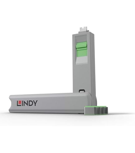 Amazon.com: Lindy USB Port Blocker - Pack of 4, Green (40451