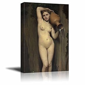 The Spring by Jean Auguste Dominique Ingres Giclee Canvas Prints Wrapped Gallery Wall Art | Stretched and Framed Ready to Hang - 12" x 18"